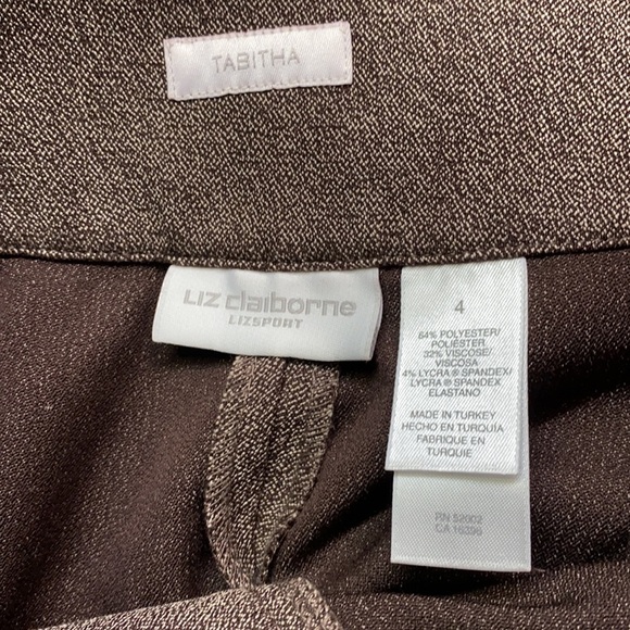 Liz Claiborne Tabitha Fit Brown Pants - Picture 5 of 6